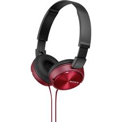 Sony MDR-ZX310 sluchátka otevřená (On Ear) kabelová červená složitelná