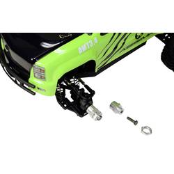 Absima hliník unášeč ráfků 12 mm na 17 mm + rozšíření o 15 mm 12 mm 6hranný stříbrná 1 sada