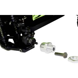 Absima hliník unášeč ráfků 12 mm na 17 mm + rozšíření o 15 mm 12 mm 6hranný stříbrná 1 sada