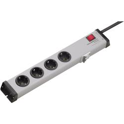 Ehmann 0250x00042301 zásuvková lišta s vypínačem 4násobná šedá DE schuko zástrčka/zásuvky 1 ks