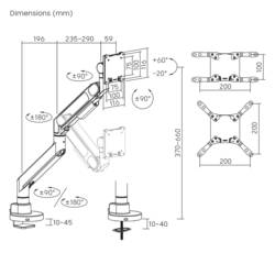 My Wall Bewegliche Halterung rameno na monitory HL65L