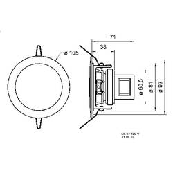 Visaton DL 8 - 100 V stropní reproduktor 30 W 8 Ω bílá 1 ks