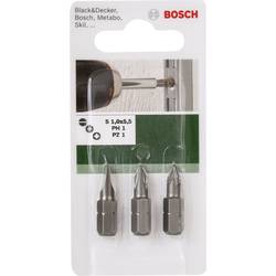 Bosch Accessories 2609255974 sada bitů, 3dílná, plochý, křížový PH, křížový PZ, 1/4 (6,3 mm)