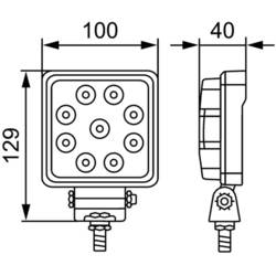 Hella Valuefit pracovní světlomet 12 V, 24 V S1500 LED 1GA 357 103-012 osvětlení blízkého terénu (š x v x h) 100 x 129 x 40 mm 1500 lm 6000 K