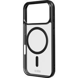 sbs mobile Cover Apple iPhone 17 Pro transparentní, černá Kompatibilní s MagSafe TEMAGCOLIP1763PK