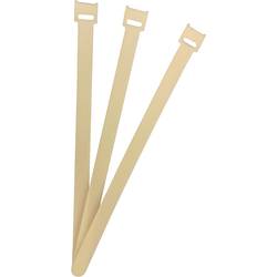 FASTECH® kabelový manažer na suchý zip ke spojování háčková a flaušová část (d x š) 250 mm x 13 mm bílá 100 ks