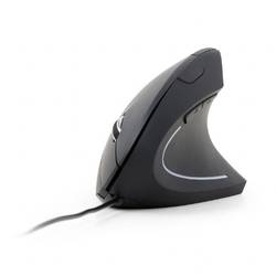 Gembird MUS-ERGO-01 optická ergonomická myš, přenos USB, 6 tlačítko, 1200 dpi, 1600 dpi, 2400 dpi, 3200 dpi, černá