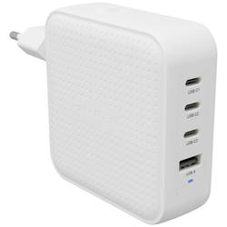 HYPER HyperJuice® 100W USB-C cestovní nabíječka, GaN, s adaptérem pro Evropu, s britským adaptérem, s americkým adaptérem, 1x USB A , 3x USB-C®, 100 W, Dodávka