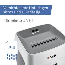 Dahle 404P DESKSIDE, P-4 skartovačka 21 listů na kousky 4 x 35 mm P-4 40 l Křížový řez CD, DVD, kancelářské sponky, kreditní karty