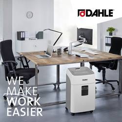 Dahle 404P DESKSIDE, P-4 skartovačka 21 listů na kousky 4 x 35 mm P-4 40 l Křížový řez CD, DVD, kancelářské sponky, kreditní karty