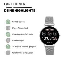 XCOAST SIONA 2 chytré hodinky stříbrná