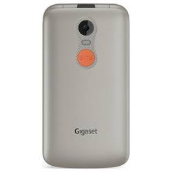 Gigaset GL595 mobilní telefon tlačítko SOS, chráněný proti stříkající vodě, s ochranou před prachem stříbrná