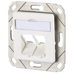 Metz Connect síťová zásuvka pod omítku panel s čelní deskou nevybavený specifikací 2 porty čistě bílá (RAL 9010)