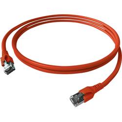 Easylan CP1KRBRBR0015 RJ45 síťové kabely, propojovací kabely CAT 6A S/FTP 1.50 m červená (jasná) dvoužilový stíněný, bez halogenů, samozhášecí 1 ks