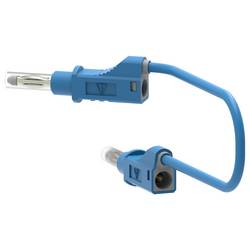 Electro PJP 2211/600V-CD1-25BL měřicí kabel banánková zástrčka 25 cm modrá 1 ks