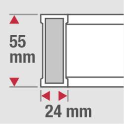 BMI 696060P 696060P vodováha z lehkého kovu 60 cm 0.5 mm/m