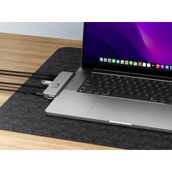 HYPER USB-C® dokovací stanice HyperDrive DUO Pro Vhodné pro značky (dokovací stanice pro notebook): univerzální MacBook integrovaná čtečka karet