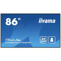 Iiyama ProLite LH8665UHSB-B1 displej Digital Signage Energetická třída (EEK2021): E (A - G) 218.4 cm (86 palec) 3840 x 2160 Pixel Funkce proti vzplanutí,