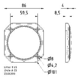 Visaton 8 ES ochranná mřížka reproduktoru