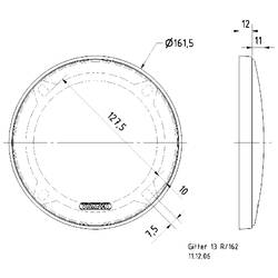 Visaton 13 R/162 ochranná mřížka reproduktoru