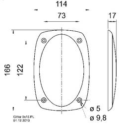 Visaton 9x15 PL ochranná mřížka reproduktoru