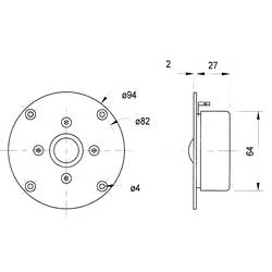 Visaton G 20 SC - 8 Ohm vysokotónová kalota 120 W 8 Ω