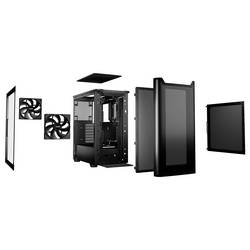 BeQuiet PURE BASE 501 Airflow Window Black midi tower PC skříň černá