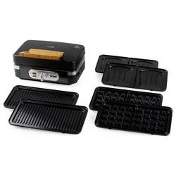 DOMO SANDWICH-WAFFEL-GRILL 3-IN-1 INKY BLACK toustovač černá