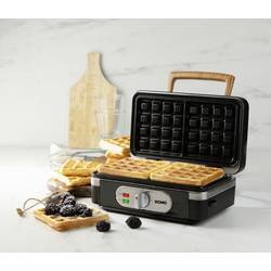 DOMO SANDWICH-WAFFEL-GRILL 3-IN-1 INKY BLACK toustovač černá