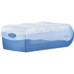 HAN CROCO 997-643 kartotéční krabice modrá, průsvitná max. počet karet: 900 karet DIN A7 na šířku vč. 100 linkovaných karet