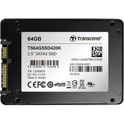 Transcend SSD420K 64 GB interní SSD pevný disk 6,35 cm (2,5) SATA 6 Gb/s Industrial TS64GSSD420K