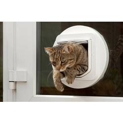SureFlap Mikrochip Cat door Klapka do dveří pro domácí mazlíčky bílá 1 ks