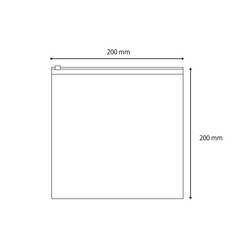 Tašky na zip bez štítků (d x š) 200 mm x 200 mm transparentní polyetylén