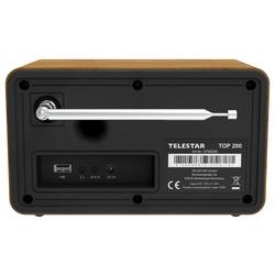 Telestar TOP 200 Holz 5701200 internetové přenosné rádio, internetové, DAB+, FM, Bluetooth, USB, Wi-Fi, AUX, dřevo