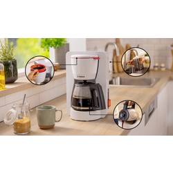 Bosch MyMoment kávovar bílá skleněná konvice
