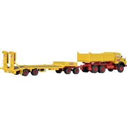 Kibri 14125 H0 model stavebního vozidla Mercedes Benz Krátké stříbro s podvalkem