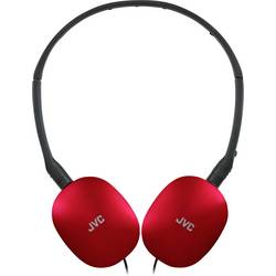 JVC HA-S160M-RU Sluchátka On Ear kabelová stereo červená složitelná, headset Hi-Fi
