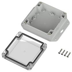 TRU COMPONENTS 6U07111105639 TC-13865276 Průmyslová skříň 136.5 x 106.5 x 45 polykarbonát světle šedá 1 ks