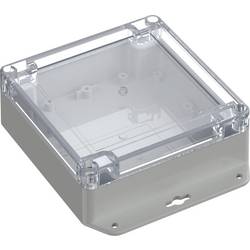 TRU COMPONENTS 6U07121205737 TC-13865300 Průmyslová skříň 151.4 x 121.4 x 45 ABS-PC transparentní, světle šedá 1 ks