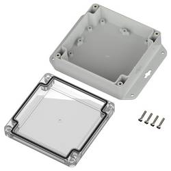 TRU COMPONENTS 6U07121205639 TC-13865308 Průmyslová skříň 151.4 x 121.4 x 45 polykarbonát světle šedá, transparentní 1 ks