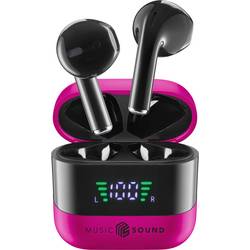 Cellularline Headset do uší (In Ear) Bluetooth®, Bez kabelu růžová, černá Nabíjecí pouzdro, Indikátor nabití, regulace hlasitosti