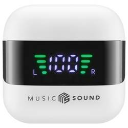 Cellularline Headset do uší (In Ear) Bluetooth®, Bez kabelu bílá, černá Nabíjecí pouzdro, Indikátor nabití, regulace hlasitosti