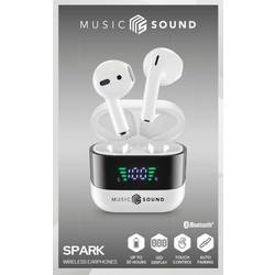 Cellularline Headset do uší (In Ear) Bluetooth®, Bez kabelu bílá, černá Nabíjecí pouzdro, Indikátor nabití, regulace hlasitosti