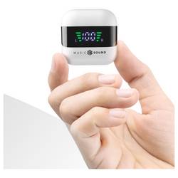 Cellularline Headset do uší (In Ear) Bluetooth®, Bez kabelu bílá, černá Nabíjecí pouzdro, Indikátor nabití, regulace hlasitosti