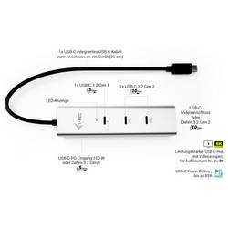i-tec USB-C® dokovací stanice C31HUBMETAL8KPDPRO
