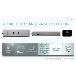 i-tec USB-C® dokovací stanice C31HUBMETAL8KPDPRO
