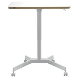 Leitz psací stůl pro práci vsedě i ve stoje bílá 65360001 Barva stolní desky: bílá výškově nastavitelné, s kolečky max. výška: 1140 mm