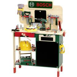 Theo Klein 8734 Theo Klein 8734 Bosch Dunktwerkstůl I robustní dětské pracovní stůl, výškově nastavitelný i Elktr. Aku šroubovák, nářadí s světlem a zvukem I -