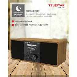 Telestar TOP 250 Holz 5701250 internetové přenosné rádio, DAB+, internetové, FM, Wi-Fi, USB, FM, internet, DAB+, Bluetooth, dřevo