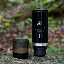 Aqiila Coffeebird Portable espresso machine kapslový kávovar černá připraví šálků najednou=5 #####für unterwegs / portable